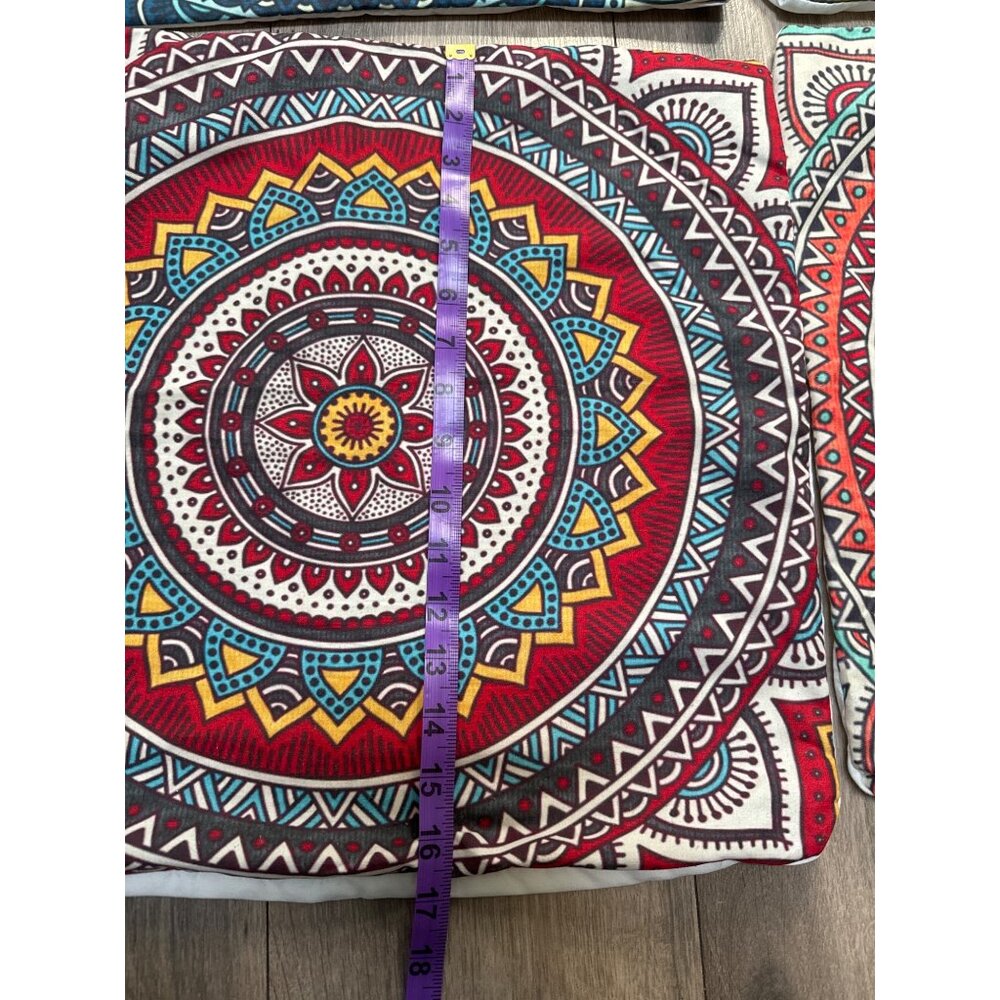 4 Throw Pillow Cases Retro MCM Print Vibrant Colorful Unbranded READ - Picture 2 of 9